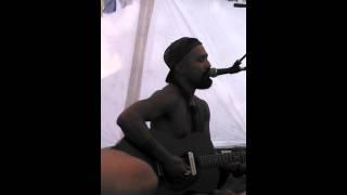 Nahko bear in the ohm dome at Shangri La