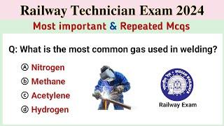 Railway technician exam 2024 | RRB technician mcq questions | rrb technician science mcq | rrb