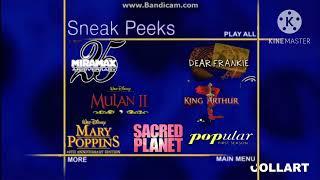 Sneak Peeks Menu to Hero (2002 movie) 2004 DVD (if it had previews)