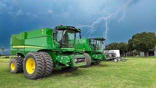 INSANE Storm Hits During Central Texas Wheat Harvest