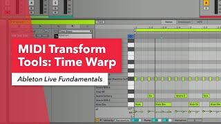 Ableton Live MIDI Transform Tools: Time Warp | Music Production | Berklee Online | Erin Barra