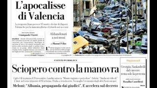 RASSEGNA STAMPA 31 OTTOBRE 2024 QUOTIDIANI NAZIONALI ITALIANI  PRIME PAGINE DEI GIORNALI DI OGGI