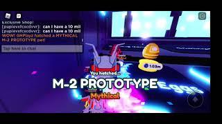 WE HATCHED A MYTHICAL PET!! M-2 PROTOTYPE! Roblox Pet Simulator X