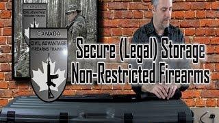 Secure Storage of Non Restricted Firearms- Canada