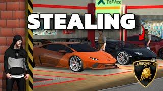 Stealing LAMBORGHINI SUPER CAR from MECHANIC SHOP sa CPM RP..