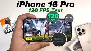 iPhone 16 Pro BGMI 120 FPS Test  Graphics, Heat & Battery Drain Test | 120FPS BGMI Gameplay