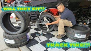 MEASURING FOR WHEEL SIZE USING A WHEEL FITMENT TOOL! (TRACK TIRES)