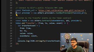 Building a Paytm-like DApp on Filecoin | Day 3 Learning | Listening to Transactions with ABI & RPC