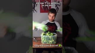 Eating 2kg of Frozen Broccoli Plate 177 g protein #gymmemes #bulk #gymbro #gymfreak #gymrat #fitness