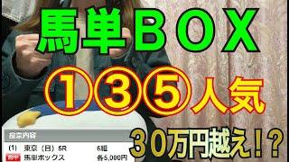 【競馬検証】36万円投資！馬単BOX①③⑤人気で買ってみた！