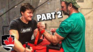 The Larratts - Arm wrestling sparring part 2