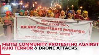 Manipur violence: Meitei community protest against Kuki terror and drone attacks