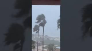 Hurricane Beryl makes landfall in Mexico on Yucatán peninsula. #shorts #shortsvideo