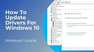 How To Update Drivers For Windows 10