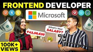 How She Hired as Frontend Developer in Microsoft - Step by Step to Crack Product Companies in 2025