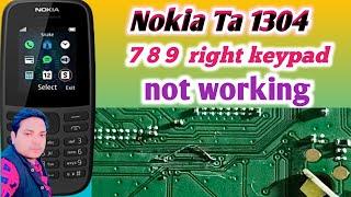 Nokia Ta 1304  / 7  8 9 right button note working 100./.percent working