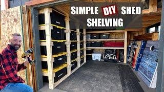 DIY Shed and Garage Shelves: Super Simple and Cheap!