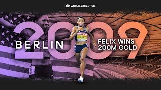 Allyson Felix storms to 200m world title  | World Athletics Championships Berlin 2009