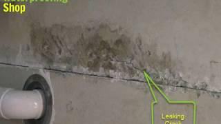 How to do Negative waterproofing on leaking concrete slabs