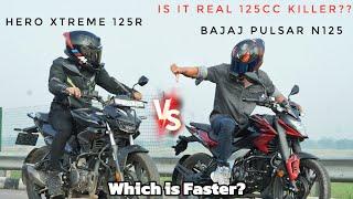 Pulsar N125 Vs Xtreme 125R | Long Race | New Fastest 125cc Unveiled 