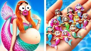 Pregnant Doodles VS Mermaid Doodles! Pregnancy Fails and EPIC moments