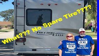 RV Spare Tire Solution For Class C RV Flat Tire no spare? Innovative& Inexpensive RVSpareTireBracket