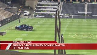 Hit-and-run suspect drives onto Folsom Field in Boulder