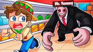 ¡ESCAPA del SUPERMERCADO de MR. YUMMY!  SILVIOGAMER ROBLOX con PANCRACIO, LINGAMES y SOYDANY