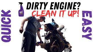 Willys Jeep Engine Clean Up with Super Clean!  Bad Hombre Garage Episode 139