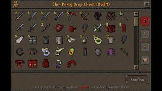 OSRS 863m drop party