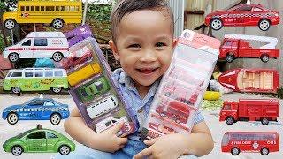 Bộ Đồ Chơi Xe Cho Bé Xe Cứu Hỏa Xe Bus & Taxi  ChiChi ToysReview TV  Car Toy Baby Song