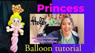 Princess balloon tutorial. An easy cool way to make princesses at parties.