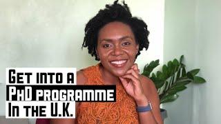 GETTING INTO A PHD AS AN INTERNATIONAL STUDENT IN THE UK