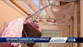 Church repairing after tornado causes damage in Finleyville