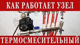 Как работает термосмесительный узел теплого пола? Разбираем и показываем, что внутри!