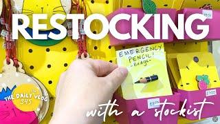 RESTOCKING MY WORK with a stockist - An Illustrator’s Daily(ish) Vlog 345