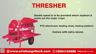 Erisha Agritech made its agricultural machinery available to its Indian farmers