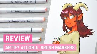 Artify Alcohol Brush Markers (Set of 48) | Art Product Review | iiKiui