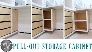 Building a Pull Out Storage Cabinet