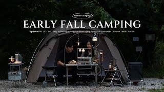 Cooler weather, early fall camping | Snowpeak Landnest tent