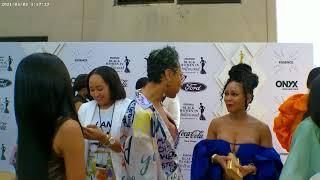 All Access: Meagan Good at the Essence Black Women in Hollywood Gold Carpet