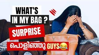 A whole lot of embarrassing and secret surprises!".  #whatsinmybag #secretreveal #surprises