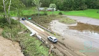 Minnie Lane, Bakersville, NC Drone Aerial After Historic Hurricane Helene Flood | September 27 2024