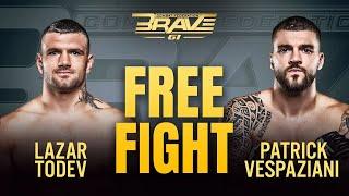 Lazar Todev vs Patrick Vespaziani | Free Fight | BRAVE CF 61