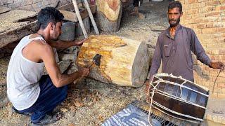 Top Craftsman Process of Making Musical Drum (Dhol) || Traditional Drum Master in Surrounding