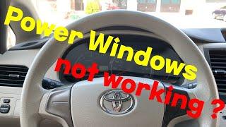 Toyota/Lexus Power Window Reset / Reprogram  [토요타/렉서스 파워윈도우가 작동하지 않을경우 고치는 법]