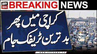 Karachi sees massive 'Traffic Jam' again- Traffic Updates