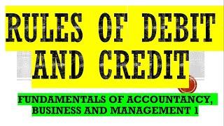 Rules of Debits and Credits (Explained in Taglish)