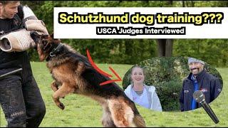 SCHUTZHUND DOG TRAINING! | Interviews with USCA Judges + Competitors with Dr. Lindsay Butzer