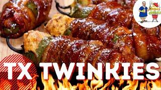 How to GRILL Jalapeno Poppers - Best Recipe - TEXAS TWINKIES